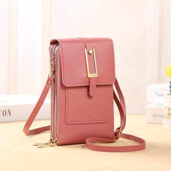 Versatile Transparent Women's Shoulder Bag with Touch Screen Phone Function. - Image 4