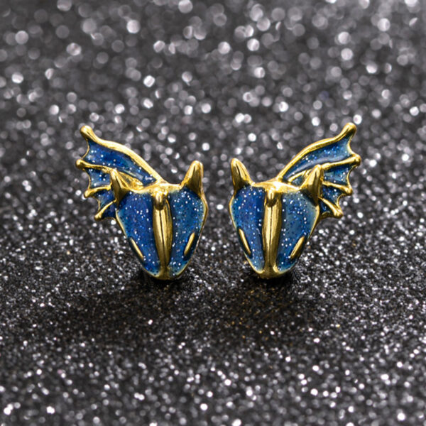 Trending Boho Dragon Dinosaur Stud Earrings For Women Girls