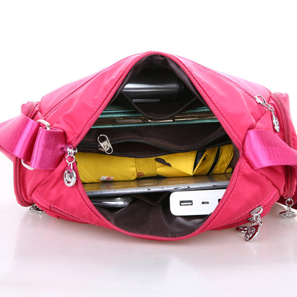 High Capacity Waterproof Crossbody Bag: Women's Multi-Pocket Shoulder Bag - Image 9