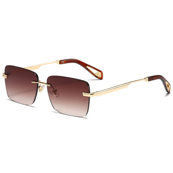 Perfect Retro Square Frameless Sunglasses For Men and Women - Image 2