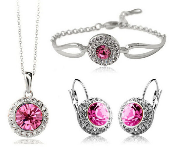 High-Quality and Unique Korean Style Design Diamond Jewellery Set