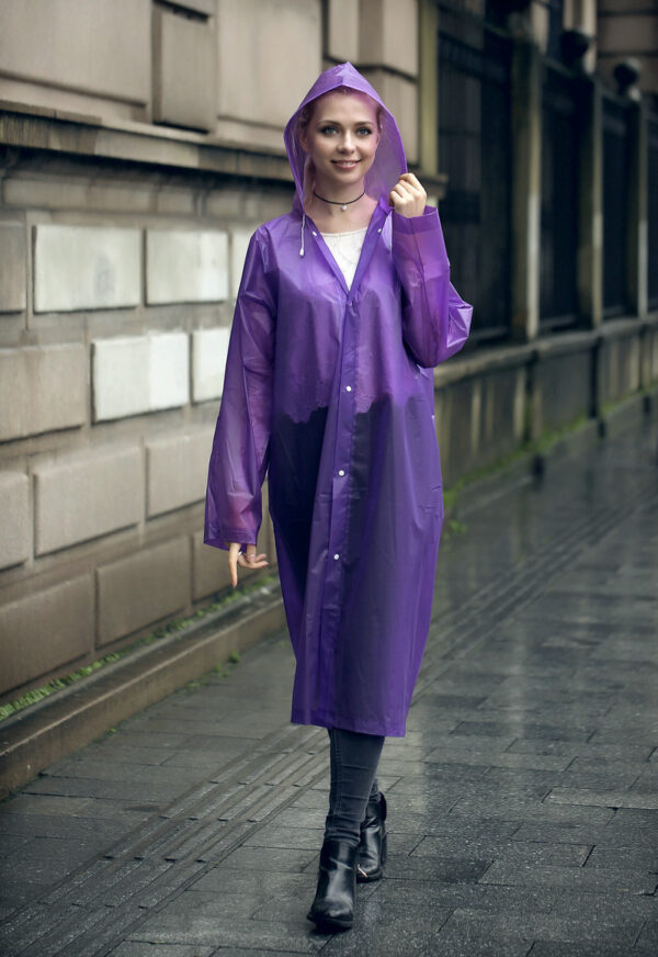 Top-Quality Transparent Windproof Rainwear 7 Vibrant Colours for Outdoor Use - Image 7