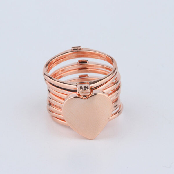 Trendy Folding Gold Lord Ring in Love Bracelet Shape 💍✨ - Image 7