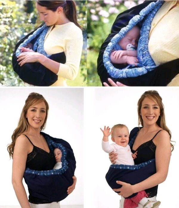 New-born Baby Carrier: Back Belt, Feeding Bag, TC Cotton- Perfect for Parents - Image 2