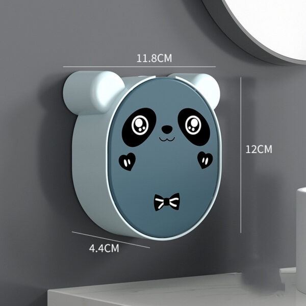 Bathroom Wall Mounted Storage Cartoon Panda Soap Box - Image 3