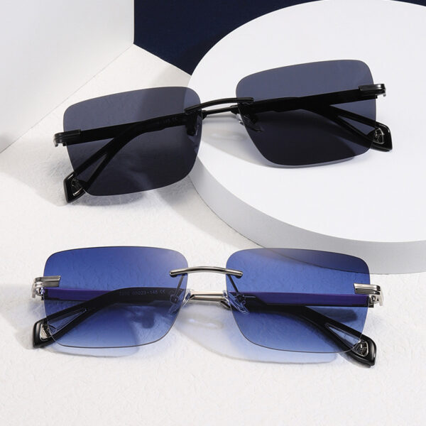 Perfect Retro Square Frameless Sunglasses For Men and Women