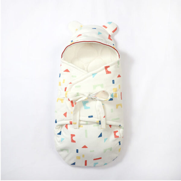 Premium Thick Cotton New-born Baby Swaddle Quilt for Anti-Kicking Comfort.🌿