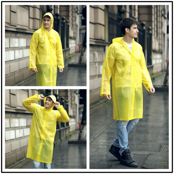 Top-Quality Transparent Windproof Rainwear 7 Vibrant Colours for Outdoor Use - Image 10