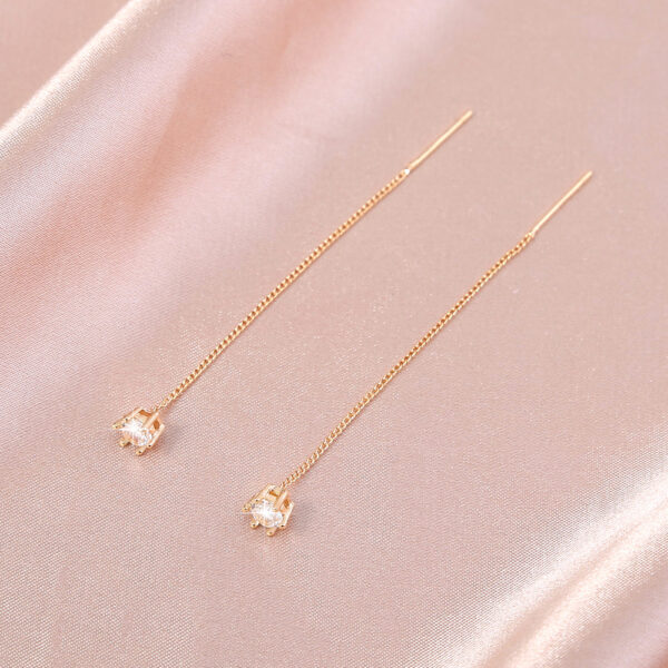Shop the Finest Gold Six-Prong Zircon Copper Hardware Tassel Ear Wire for Elegance and Style! - Image 3