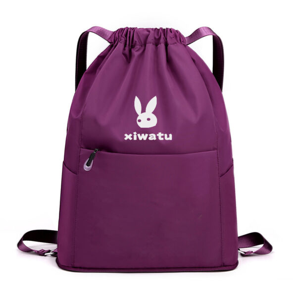 Compact Folding Backpack: Sporty Drawstring Bag for Fitness and Leisure - Image 3