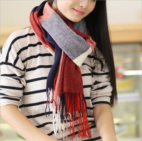 2023 Winter Cashmere Scarf: Stylish Plaid Shawl for Ladies | Shop Now! - Image 8