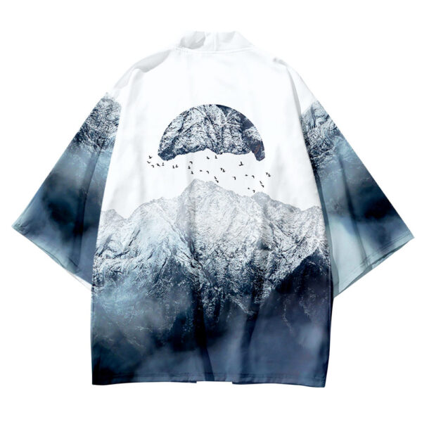 Unisex Colour Block Kimono: Summer 3D Printed Loose Cardigan Haori - Image 7