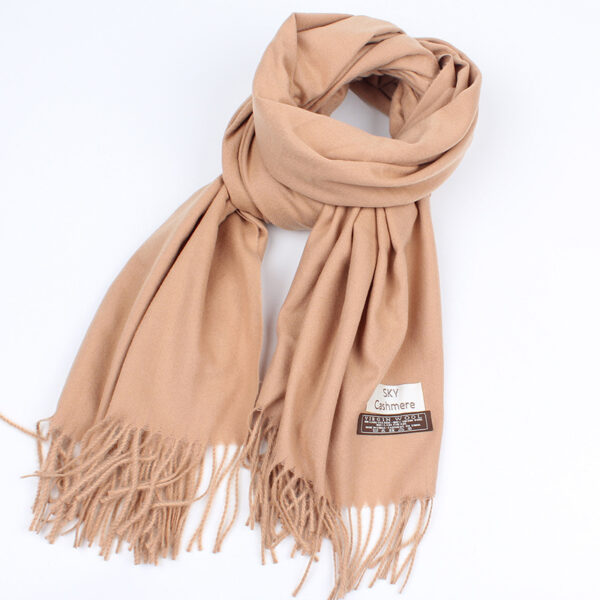 Warm and Stylist: Faux Cashmere Scarf in Solid Colours - Image 2