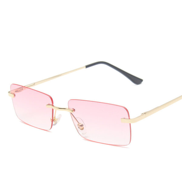 Square Rimless Sunglasses Women: Stylish Eyewear Choice for Fashion - Image 2