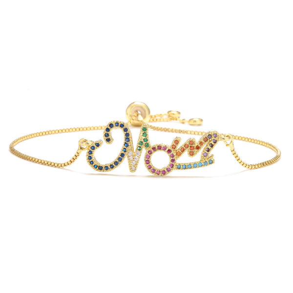 Custom Gold Bracelet with Personalized Zirconium Colour: Thoughtful Gift - Image 5