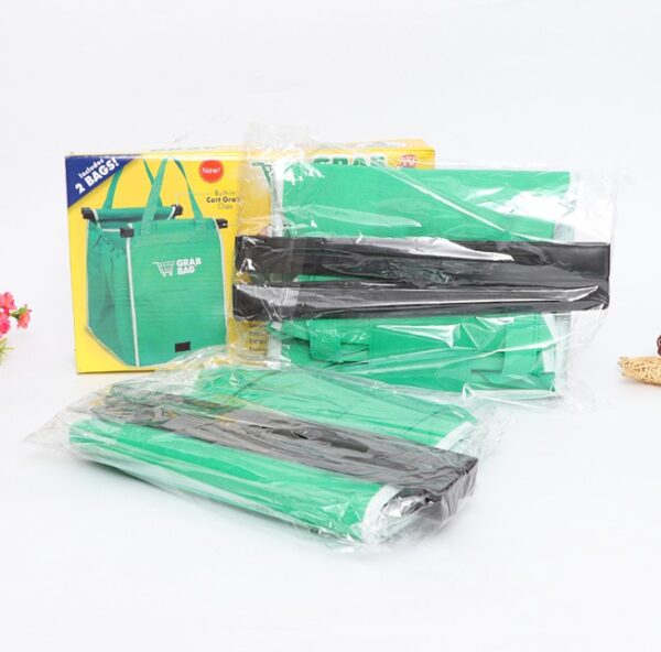 🌿🛍️ Eco-Friendly Foldable Reusable Shop Handbag: Sustainable Shopping Solution! - Image 3