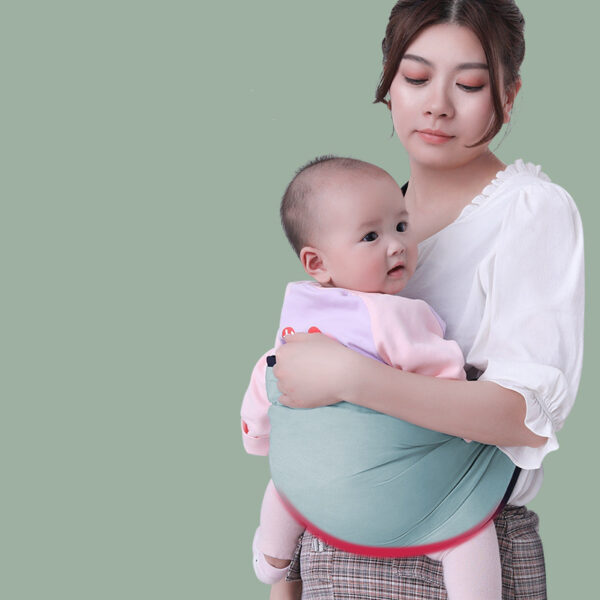 Comfy One-Handed New-born Baby Carrier: Safe Cotton Sling with Ring - Image 3