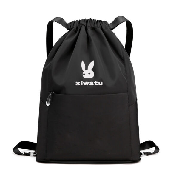 Compact Folding Backpack: Sporty Drawstring Bag for Fitness and Leisure - Image 4