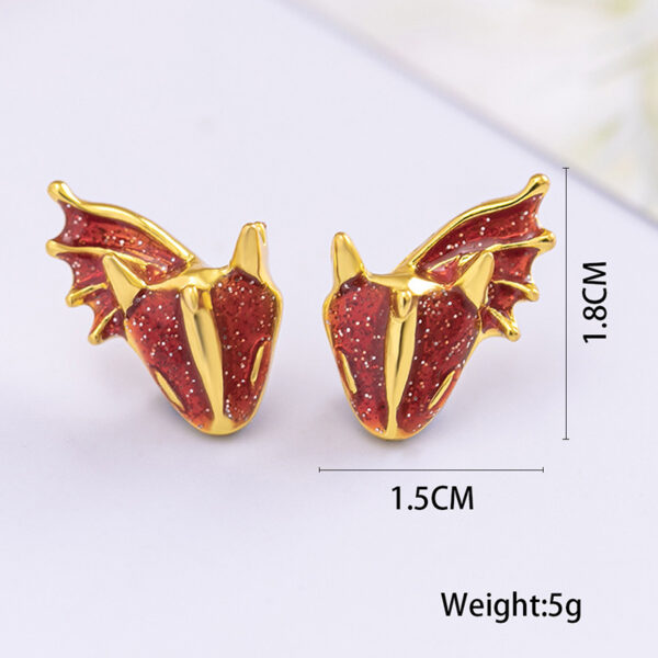 Trending Boho Dragon Dinosaur Stud Earrings For Women Girls - Image 9