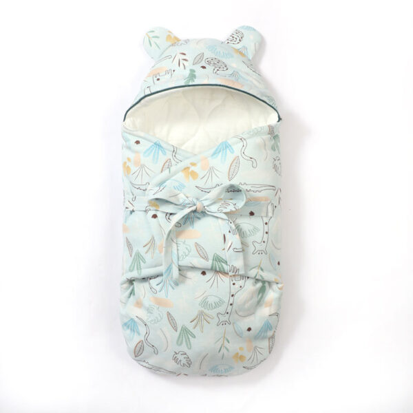Premium Thick Cotton New-born Baby Swaddle Quilt for Anti-Kicking Comfort.🌿 - Image 4
