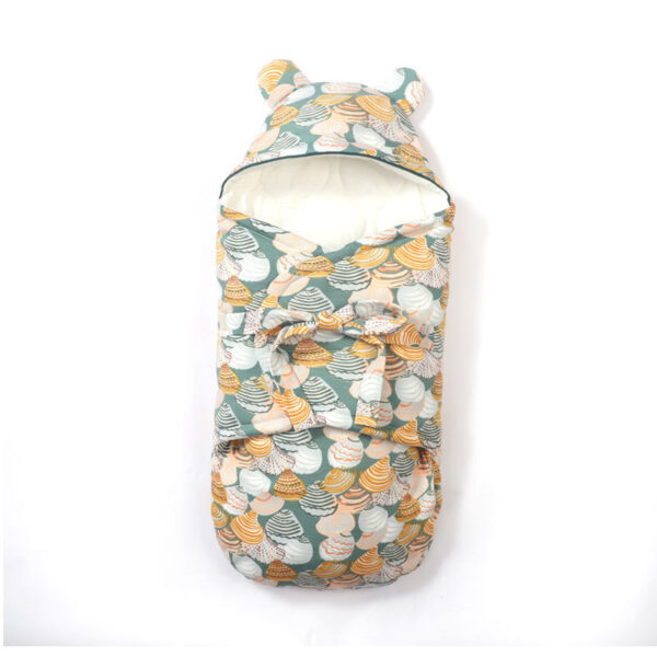 Premium Thick Cotton New-born Baby Swaddle Quilt for Anti-Kicking Comfort.🌿 - Image 2