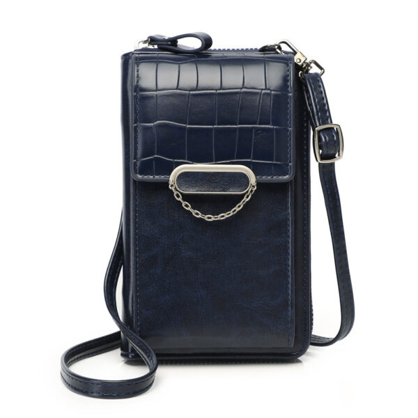 Women's Stone Pattern Chain Shoulder Bag: Stylish Mobile Phone Pouch - Image 8