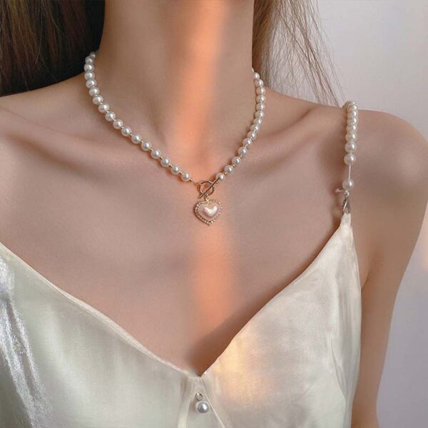 Pearl love Necklace