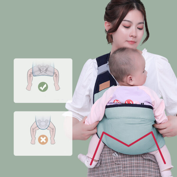 Comfy One-Handed New-born Baby Carrier: Safe Cotton Sling with Ring - Image 2