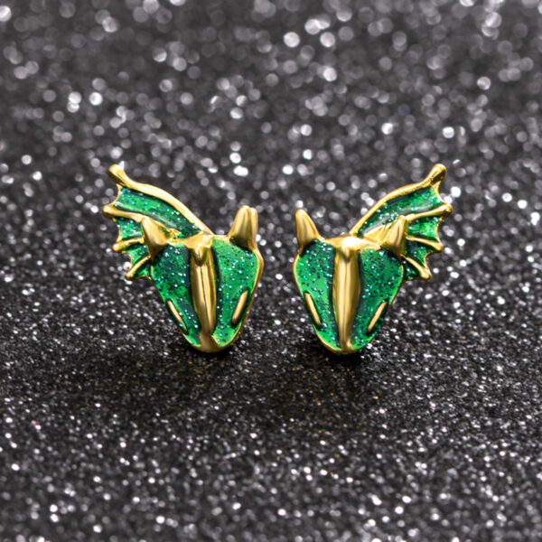 Trending Boho Dragon Dinosaur Stud Earrings For Women Girls - Image 4