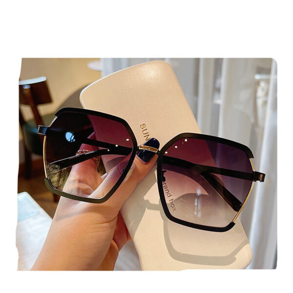 "Vintage Half-Frame Sunglasses: Summer Oversize Square Eyewear | Shop Now! - Image 10