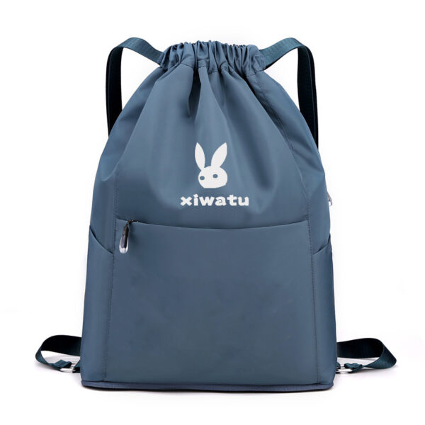 Compact Folding Backpack: Sporty Drawstring Bag for Fitness and Leisure - Image 6