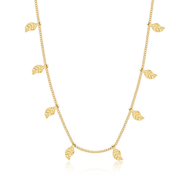 Unique Small Leaf Clavicle Chain Necklace for Women - Image 3
