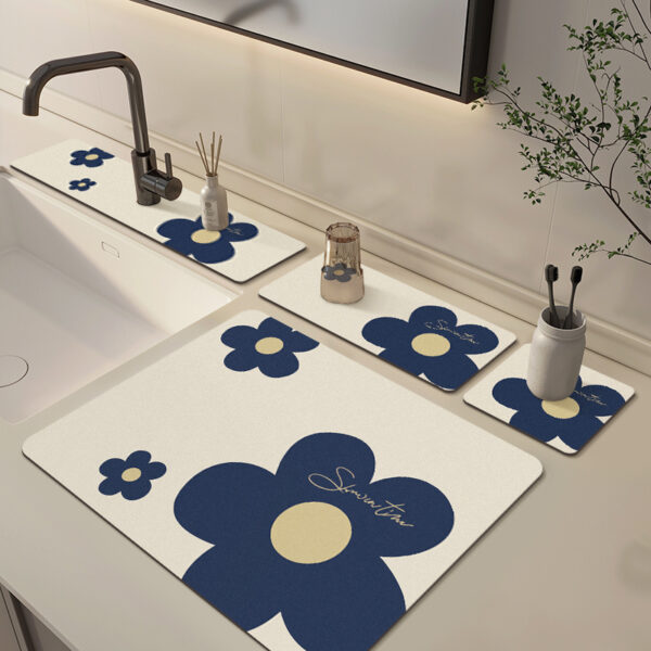 Counter Faucet Pad: Kitchen-Bathroom Splash-Proof Absorbent Solution - Image 2