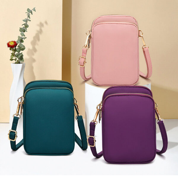 Small Shoulder Bags: 3-Layer Pockets Crossbody for Phone - Outdoor Daily - Image 5