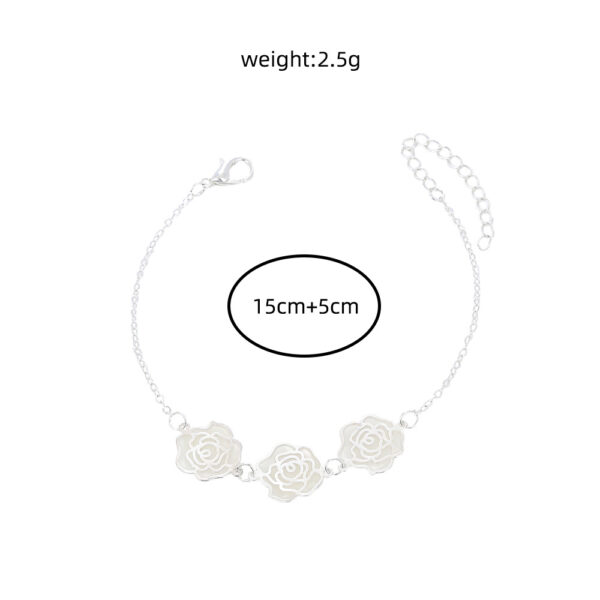 Trending Now-Glowing Copper Flower Bracelet with Silver Drip Accents | Luminous - Image 6