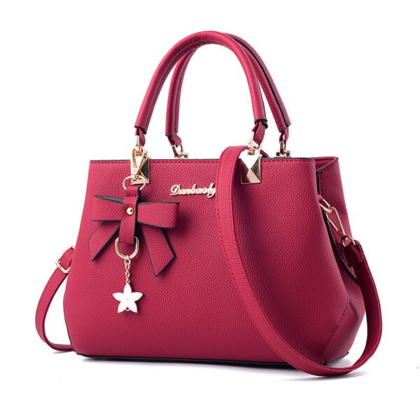 Chic Bowknot Star Pendant Totes: Women's Shoulder Bag Elegance - Image 7