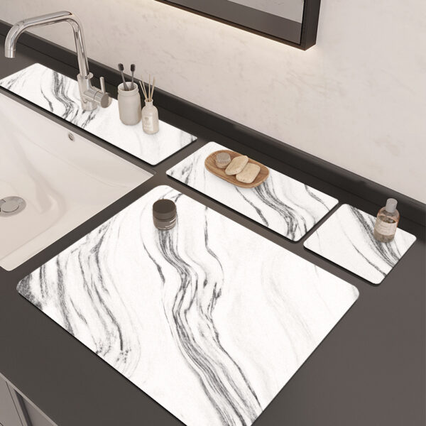 Counter Faucet Pad: Kitchen-Bathroom Splash-Proof Absorbent Solution - Image 3