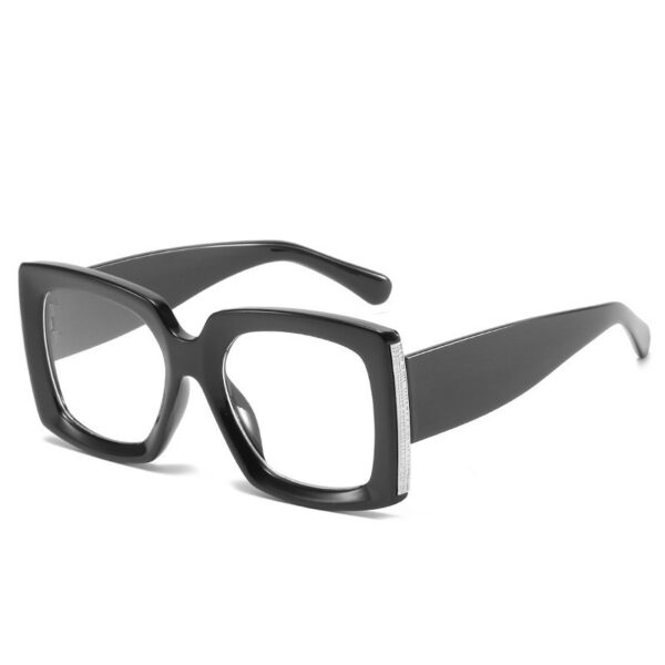 Square Bright Black Sunglasses: Trendy Large Frame Shades for Women - Image 6