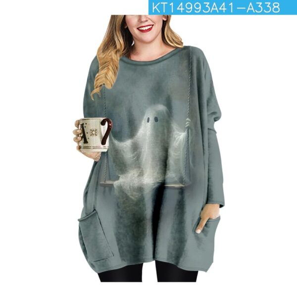 Women's Printed Casual Loose Top - Image 3